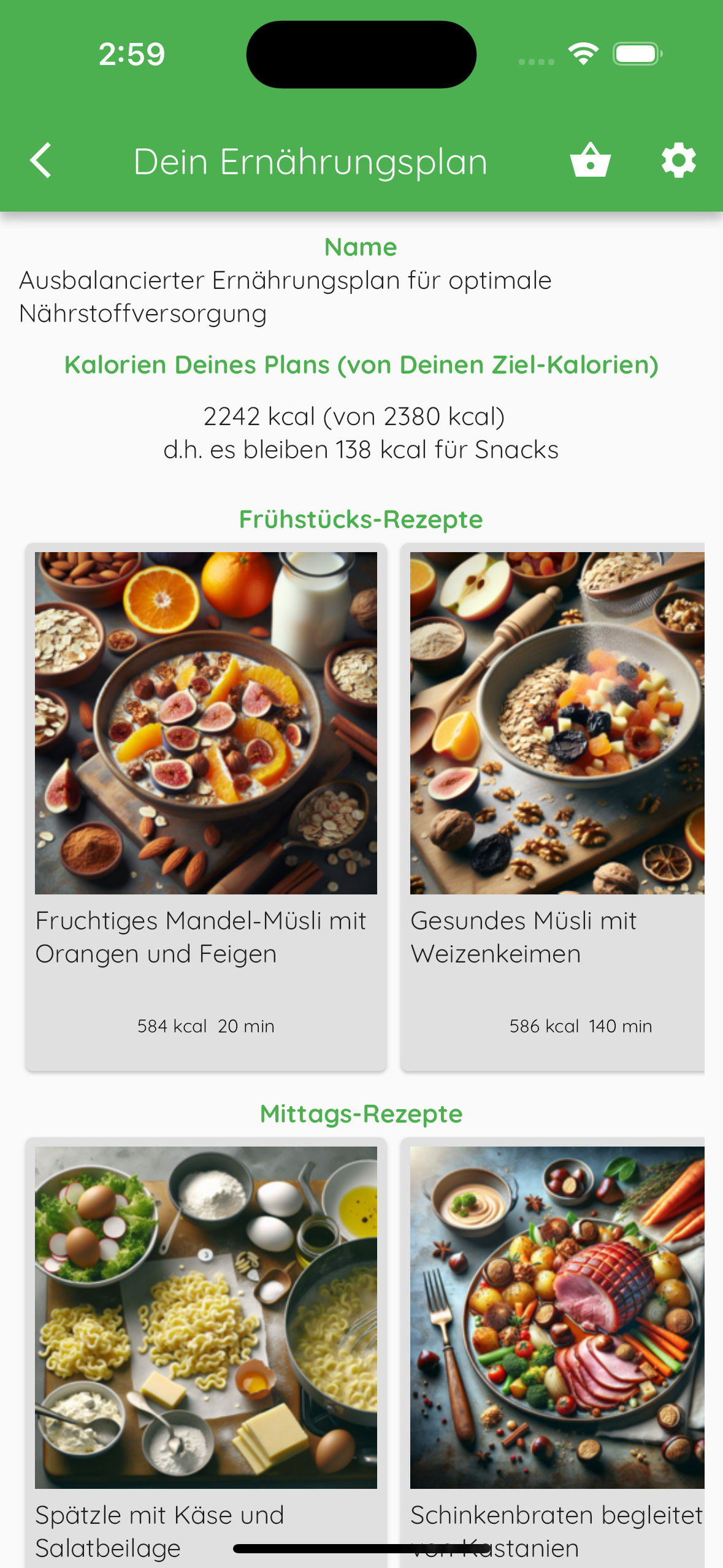 Ernaehrungsplan zum Abnehmen